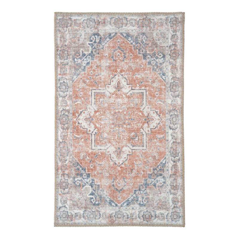 Havana d&oslash;rm&aring;tte 50x80cm i 100% polyester orange og bl&aring;