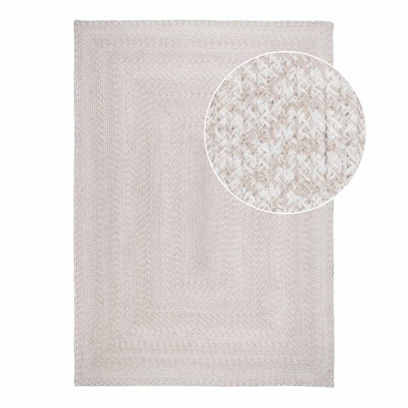 Menorca t&aelig;ppe af 100% genanvendt plastik 200x300cm sand