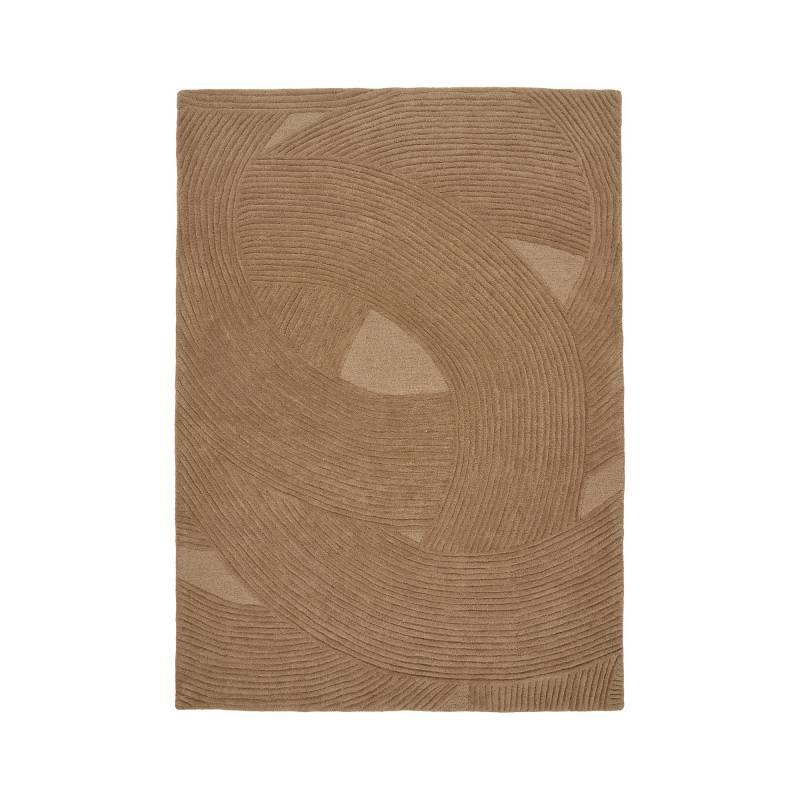 Pune gulvt&aelig;ppe 160x230cm h&aring;ndtuftet brun