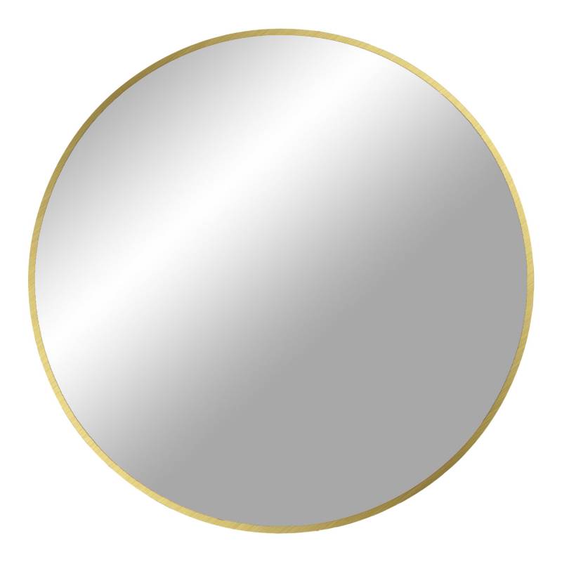 Madrid spejl &Oslash;80cm med aluminium ramme i messing look