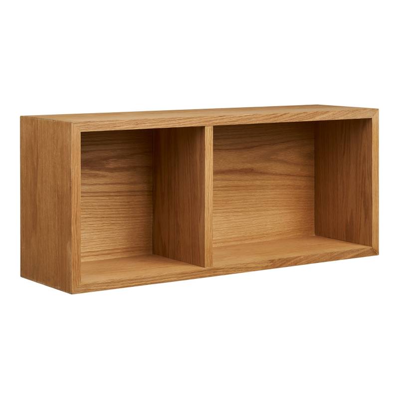 Oshawa v&aelig;ghylde med 2 rum 71x30cm MDF egfiner natur