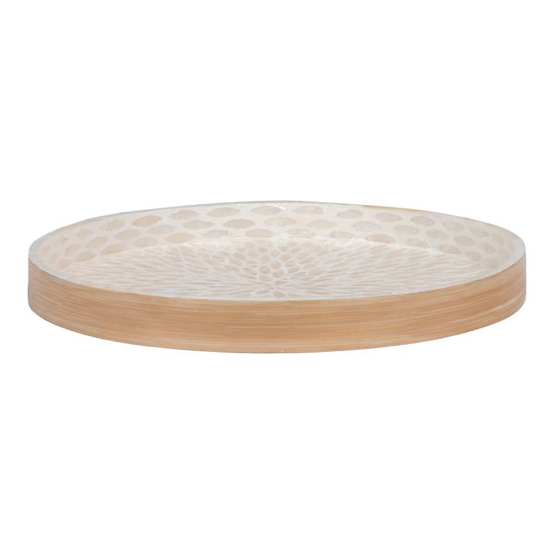 House Nordic bakke i Bambus, MDF, Capiz &Oslash;40cm beige