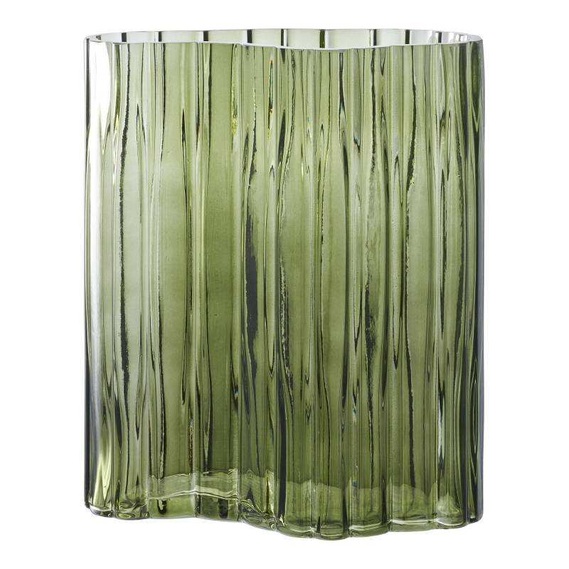 House Nordic glasvase 21x12x26,5cm smoked gr&oslash;n