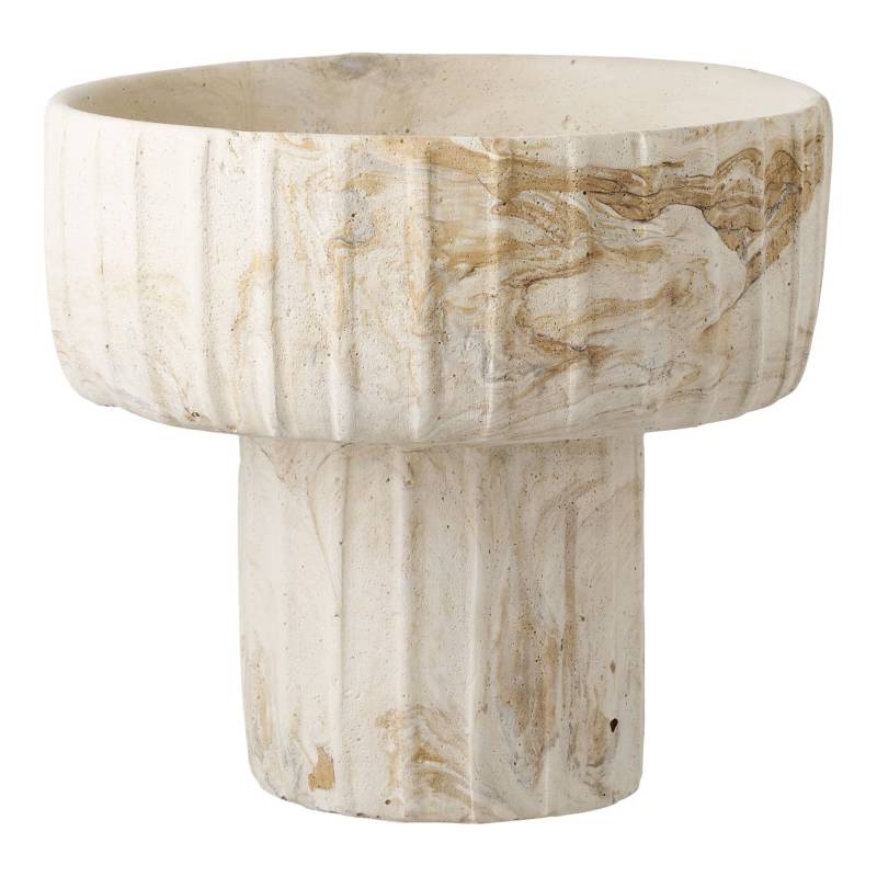 Vase i cement &Oslash;20,5x18,5cm beige