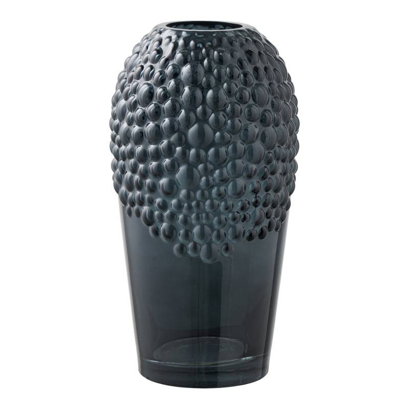 Vase &Oslash;14x25cm m&oslash;rkegr&aring;
