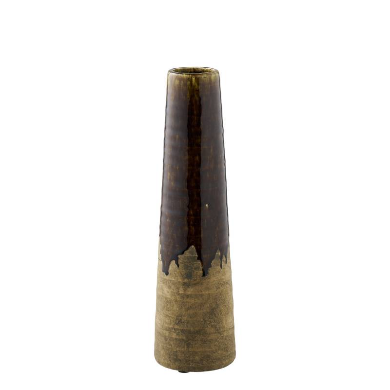 House Nordic vase i kramik &Oslash;11x39cm brun