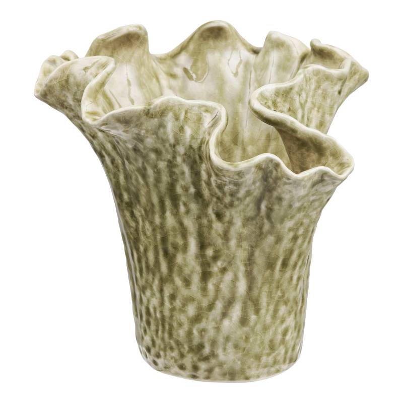 House Nordic vase i keramik &Oslash;22x23,5cm m&oslash;rk sand