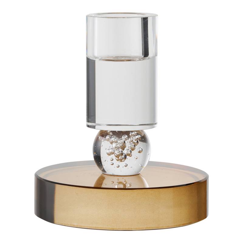 House Nordic glas lysestage &Oslash;8,5x10cm brun