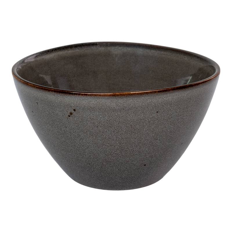 Selma sk&aring;l i keramik &Oslash;15x9cm gr&aring;, s&aelig;t a 4 stk