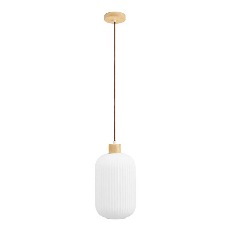 House Nordic Argalo pendel &Oslash;20cm i tr&aelig; og hvid glas