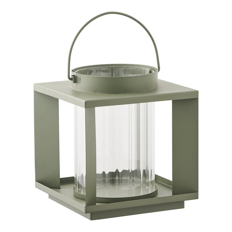Lohals lanterne i metal 20,5cm gr&oslash;n