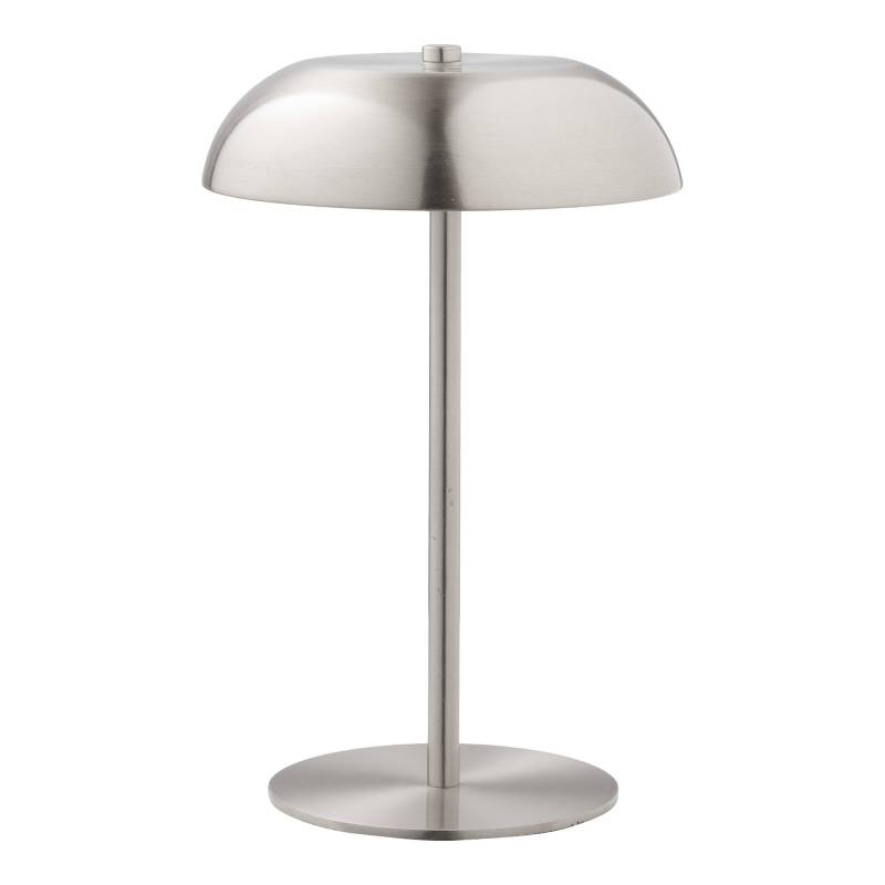 Fenwick bordlampe &Oslash;18cm genopladelig metal s&oslash;lv
