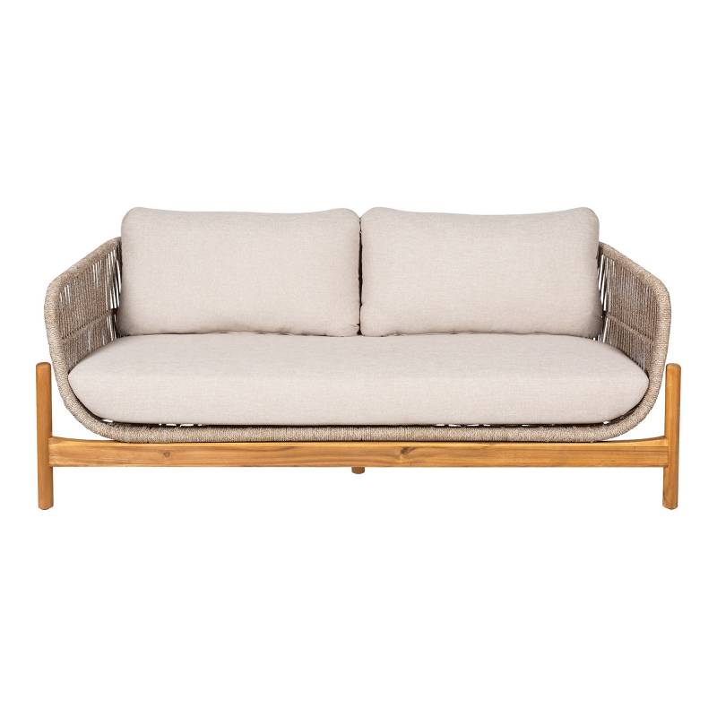 Terracina loungesofa inkl. hynder i akacie og beige