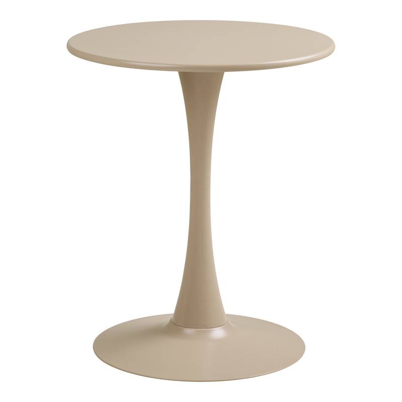 Meira caf&eacute;bord &Oslash;60cm i st&aring;l taupe