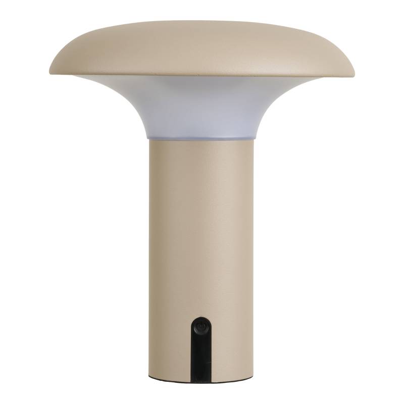 Ramsey LED genopladelig bordlampe &Oslash;18cm beige