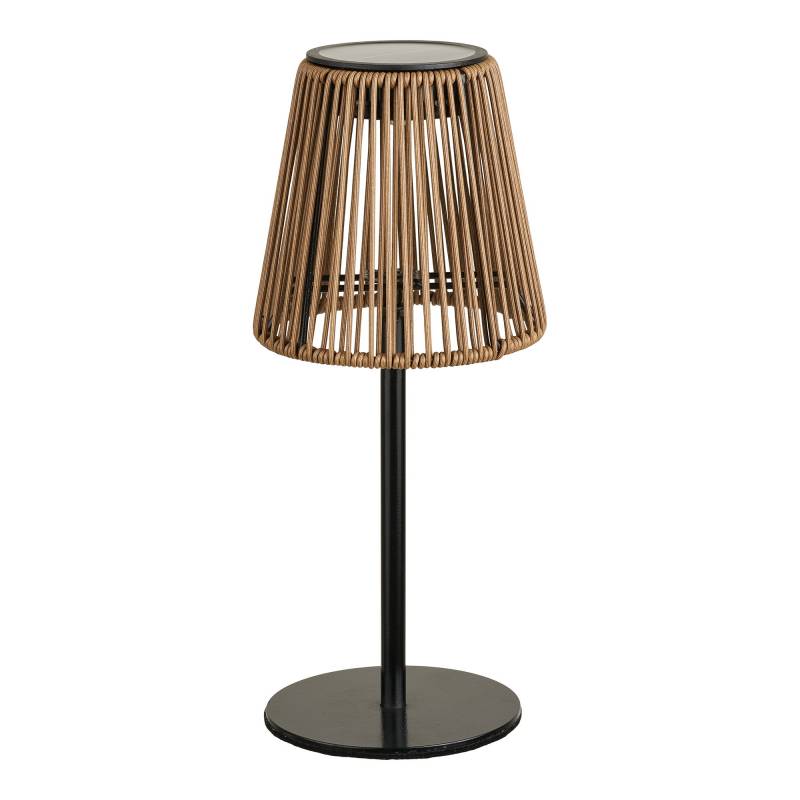 Salford bordlampe genopladelig &Oslash;13,5cm brun og sort