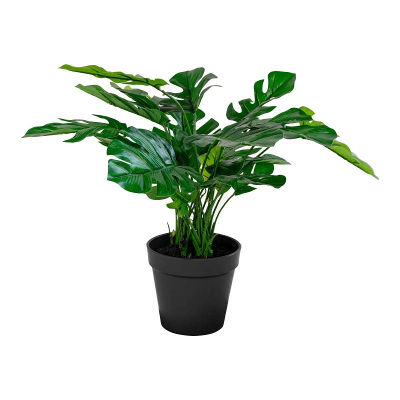 Monstera kunstig plante 45cm gr&oslash;n