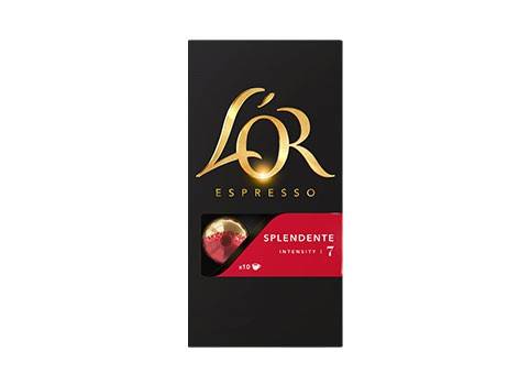 L´OR Splendente espresso kaffekapsler UTZ, 10 stk kapsler