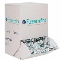 Fazermint enkeltpakket chokolade i display, 3kg