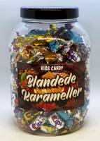 Kiss Candy blandede karameller i bøtte med  1,2kg