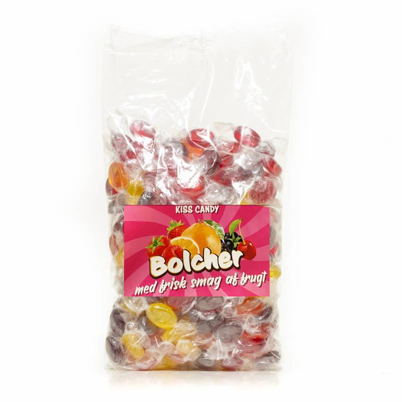 Kiss Candy frugtbolcher enkeltindpakning 1 kg.