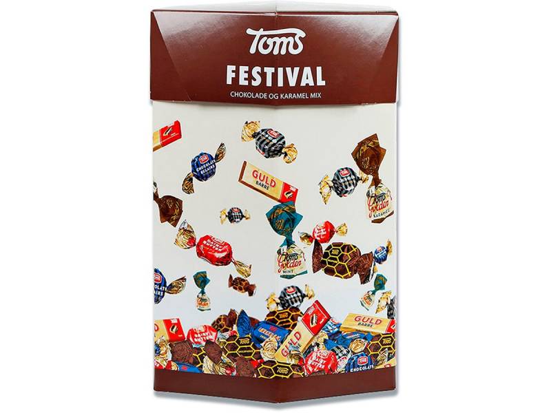 Toms Festival blanding med de kendte chokolader, 2,4 kilo