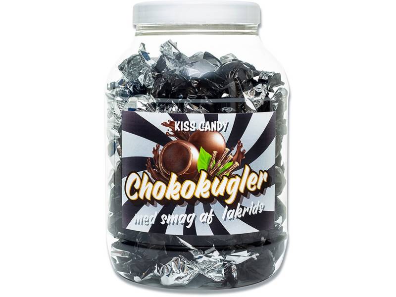 Choko-kugler Lakrids med lakridscreme i bøtte med  1,1kg