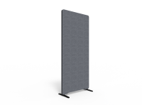 Lintex Edge skærmvæg 80x180cm Cara stof mørk grå