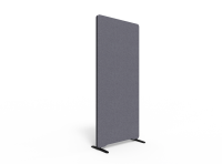 Lintex Edge skærmvæg 80x180cm Blazer Lite stof mørk grå