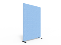 Lintex Edge skærmvæg 120x180cm Cara stof lys blå
