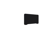 Lintex Edge bordskærm 80x40cm Cara stof sort