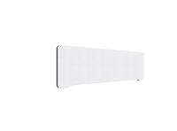 Lintex Edge bordskærm 140x40cm Cara stof hvid