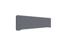 Lintex Edge bordskærm 160x40cm Cara stof mørk grå