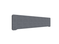 Lintex Edge bordskærm 180x40cm Cara stof mørk grå
