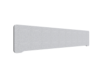 Lintex Edge bordskærm 200x40cm Cara stof lys grå