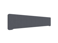 Lintex Edge bordskærm 200x40cm Cara stof koksgrå