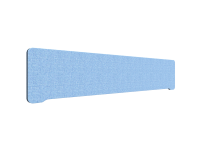 Lintex Edge bordskærm 200x40cm Cara stof lys blå