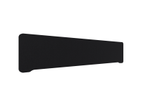 Lintex Edge bordskærm 200x40cm Cara stof sort