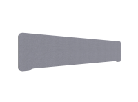 Lintex Edge bordskærm 200x40cm Cara stof mellemgrå