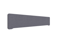 Lintex Edge bordskærm 200x40cm Blazer Lite stof mørk grå