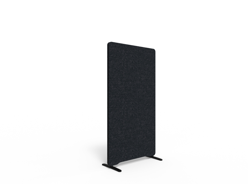 Lintex Edge skærmvæg 80x150cm Blazer Lite stof sort