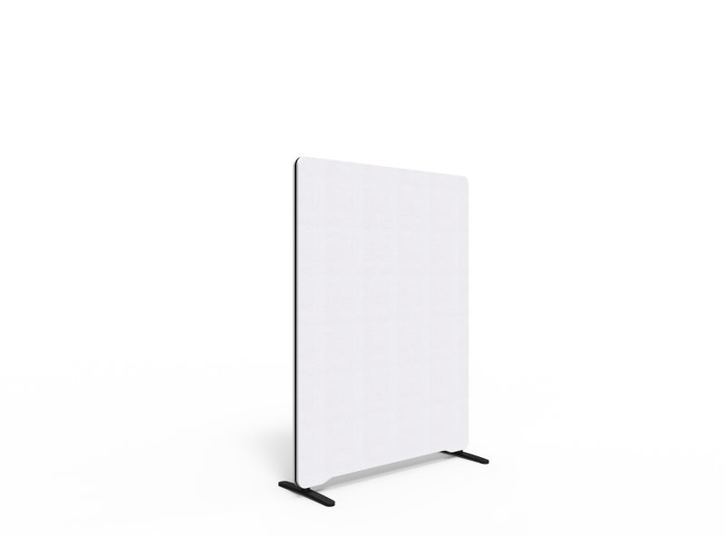 Lintex Edge skærmvæg 100x135cm Cara stof hvid