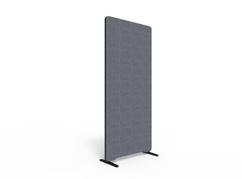 Lintex Edge skærmvæg 80x180cm Cara stof mørk grå