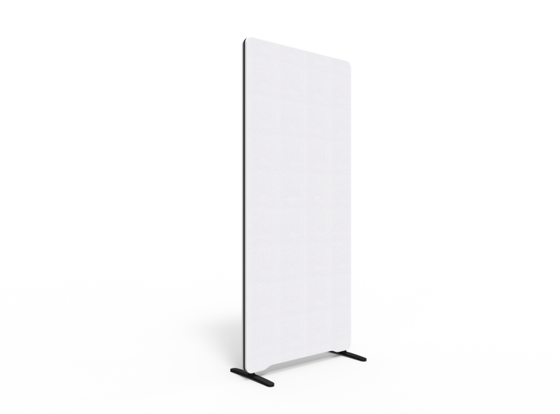 Lintex Edge skærmvæg 80x180cm Cara stof hvid