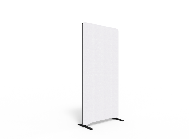 Lintex Edge skærmvæg 80x165cm Cara stof hvid
