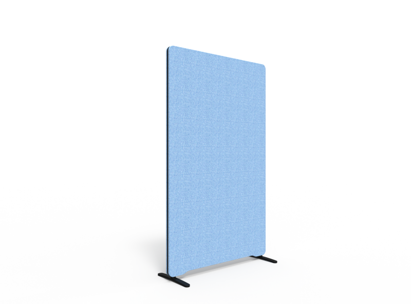 Lintex Edge skærmvæg 100x165cm Cara stof lys blå