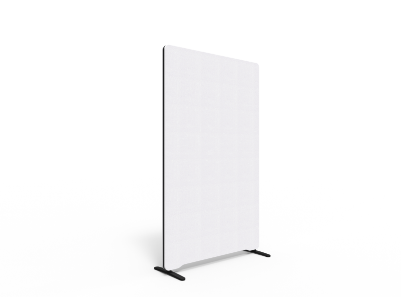 Lintex Edge skærmvæg 100x165cm Cara stof hvid