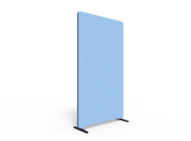 Lintex Edge skærmvæg 100x180cm Cara stof lys blå