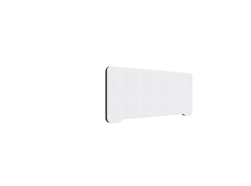 Lintex Edge bordskærm 100x40cm Cara stof hvid