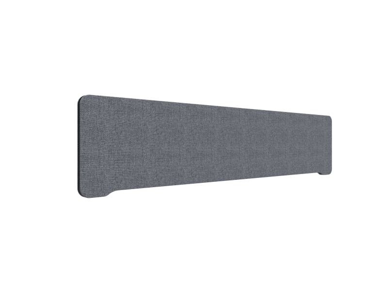 Lintex Edge bordskærm 180x40cm Cara stof mørk grå